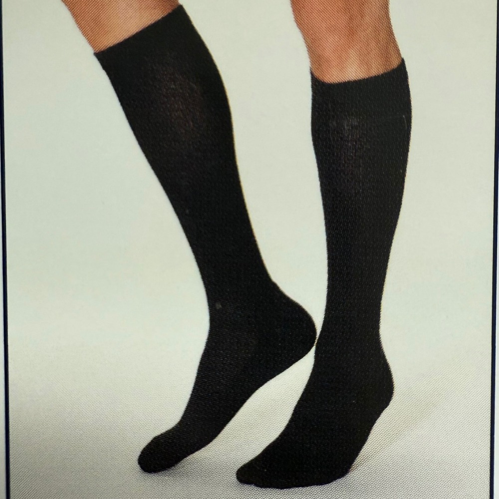 Sigvaris Medical 20-30mmHg Compression Socks Cushioned Cotton LL White New